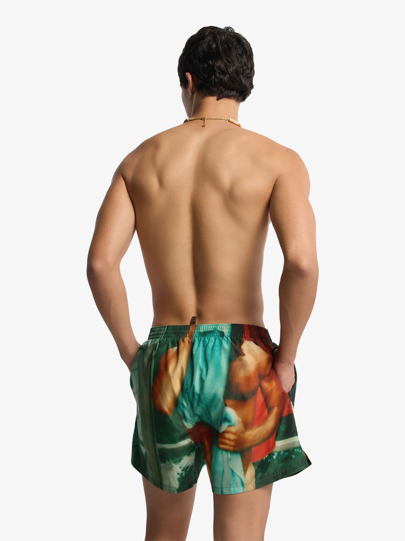 aibo DSQUARED2 サーフィン柄 水着 DSQUARED2 multicolor men's print swimsuit