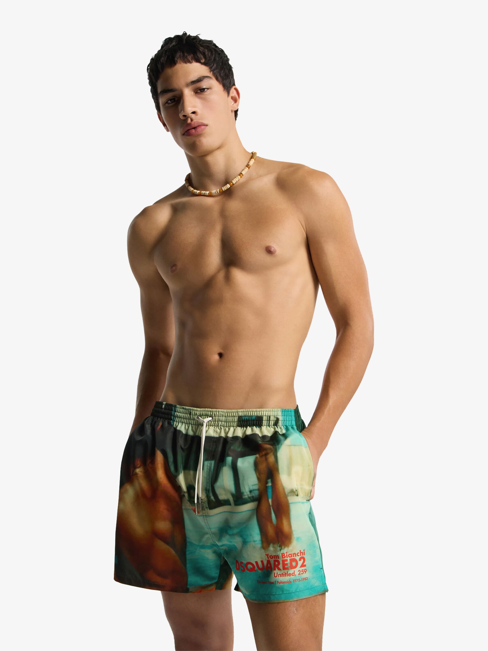 DSQUARED2 multicolor men's print swimsuit