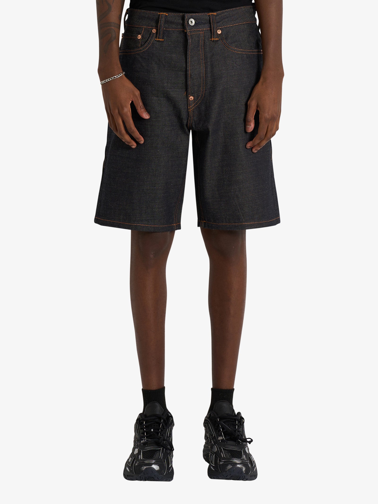 蓮 WTAP221TQDT PTM06 SEAGULL SHORTS EVISU seagull printed pocket denim men's shorts