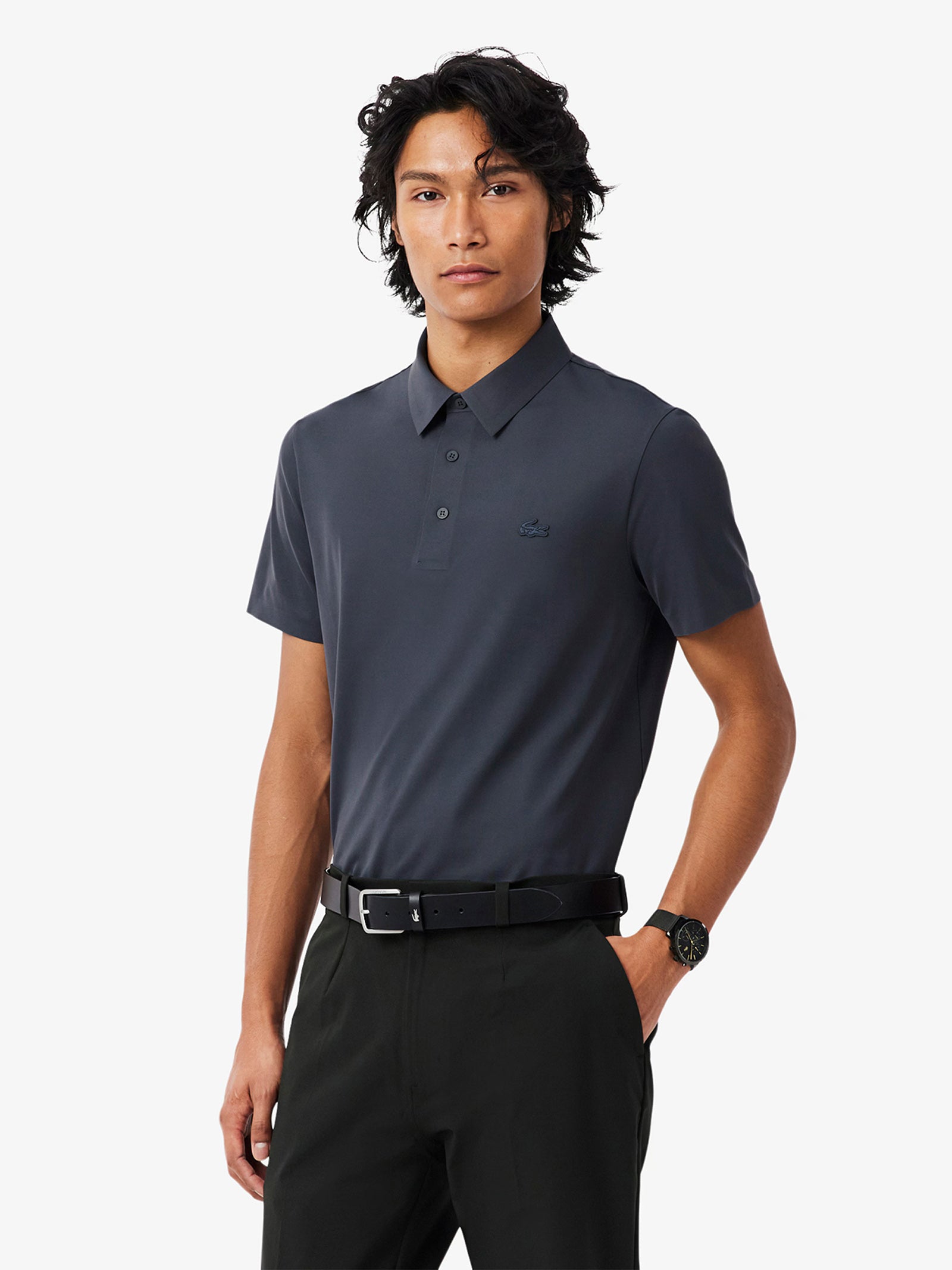 Lacoste regular fit Polo shirt Commuter men gray -Size L