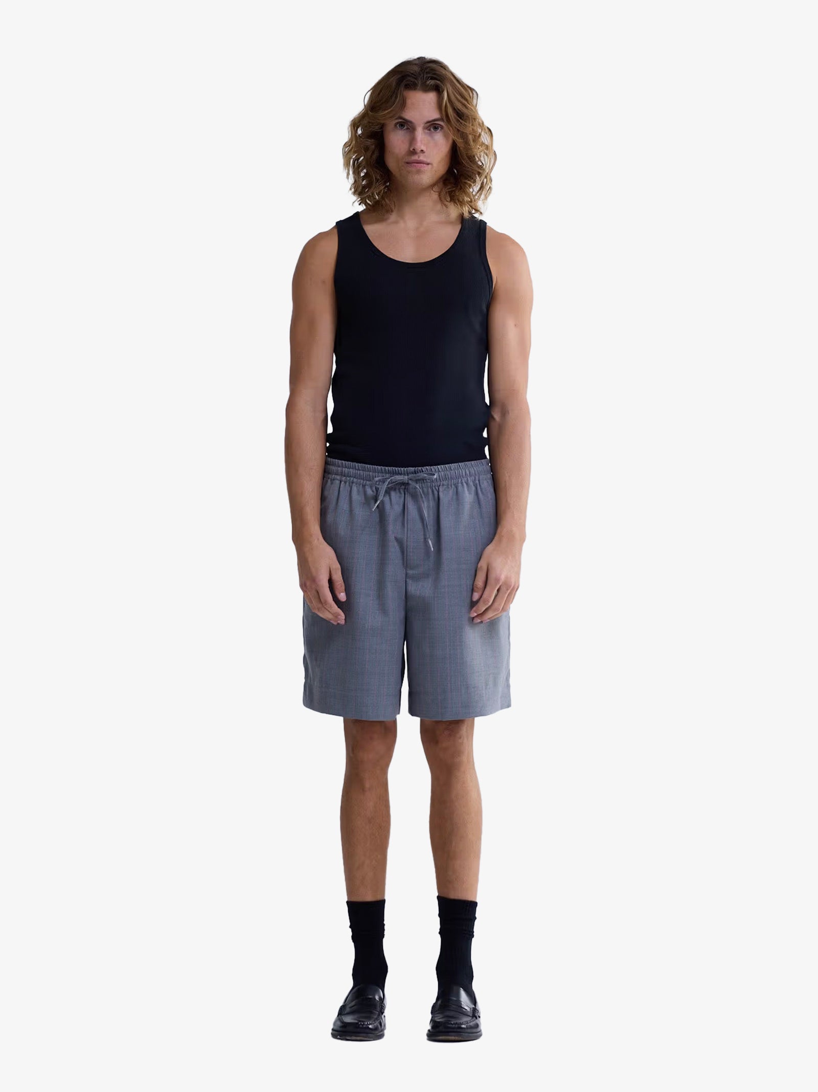 SHEIN Pantaloni sportivi vita alta toppa con lettera SHEIN Pantaloni sportivi vita alta toppa con lettera
