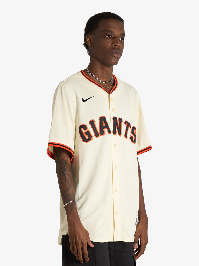 NIKE mlb san francisco giants men's yellow jersey shirt
