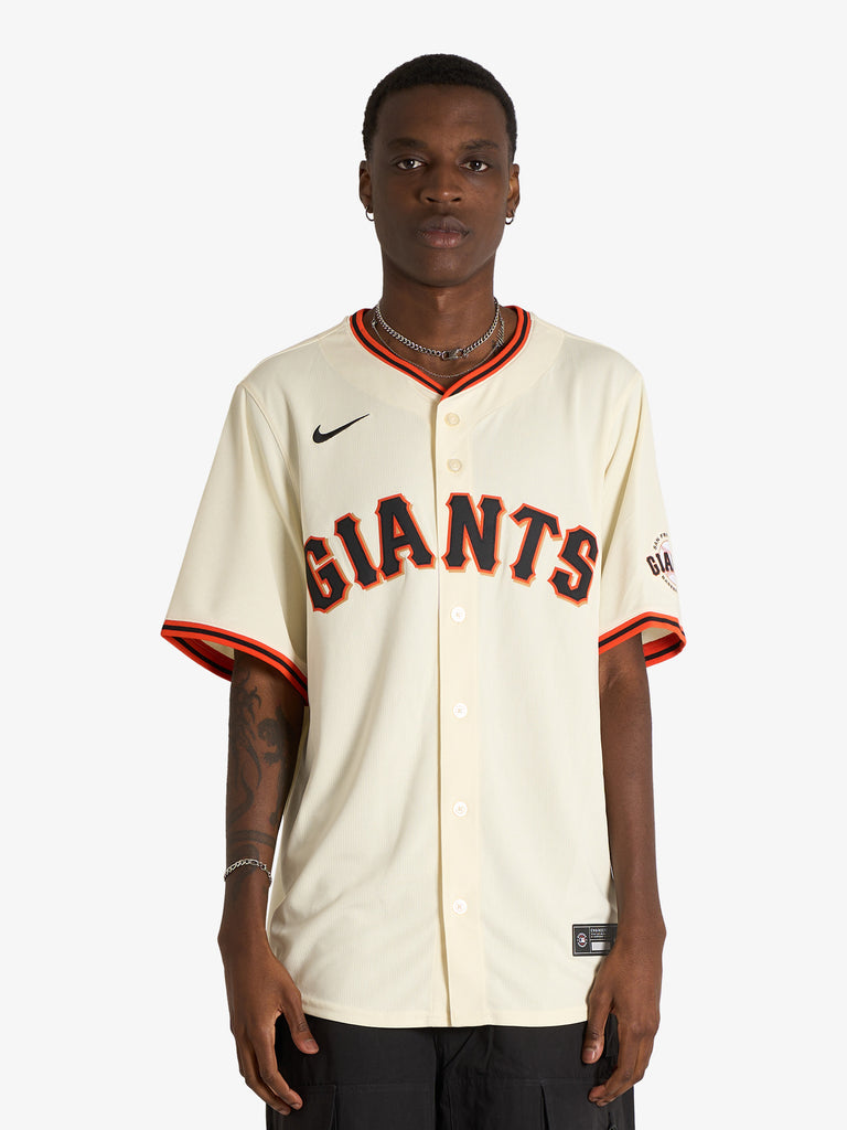 NIKE mlb san francisco giants men's yellow jersey shirt