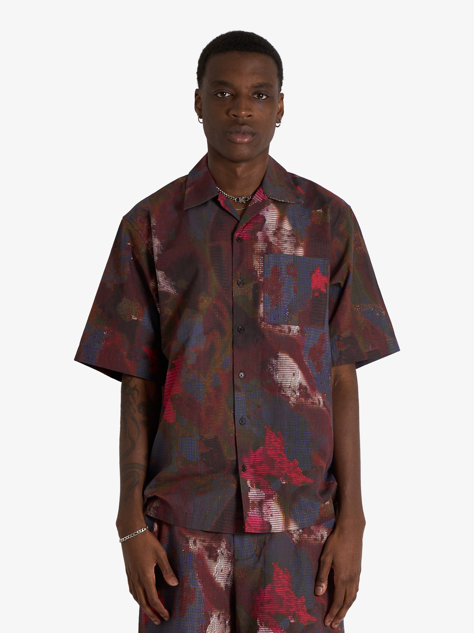 OAMC PEACEMAKER boxy ss men's multicolor shirt