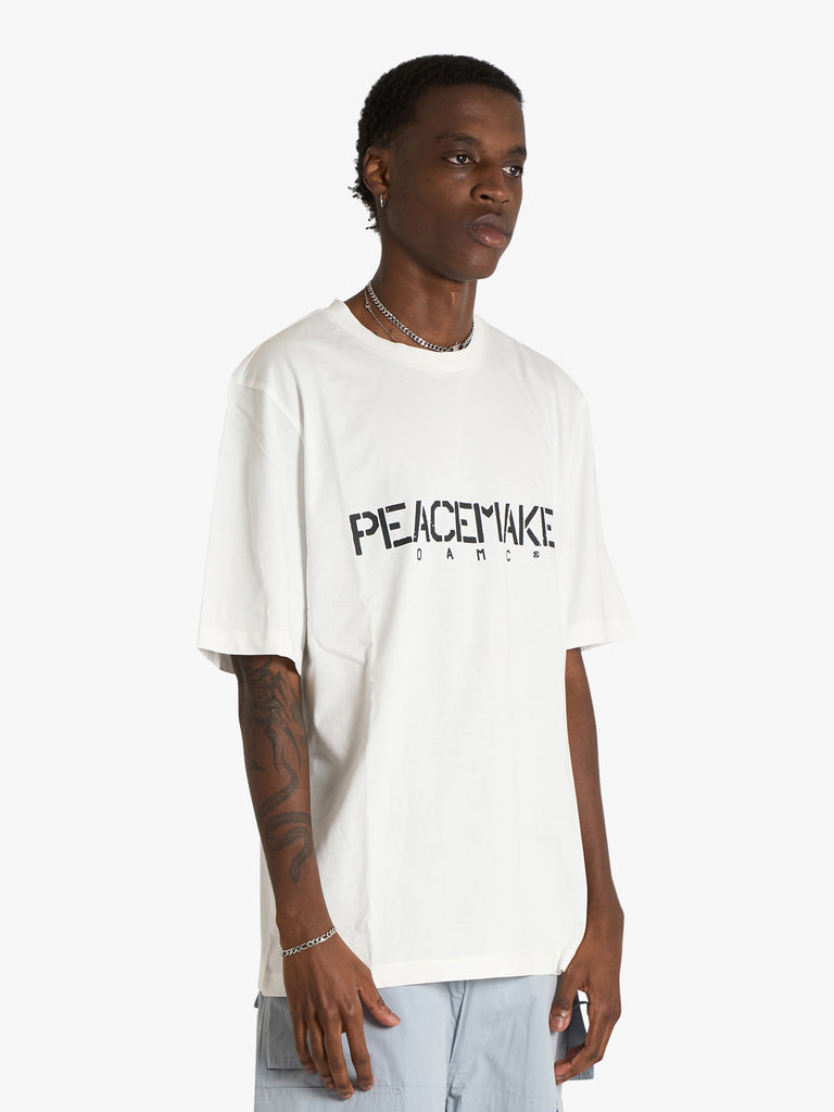 OAMC PEACEMAKER oversize tee keys print t-shirt white man