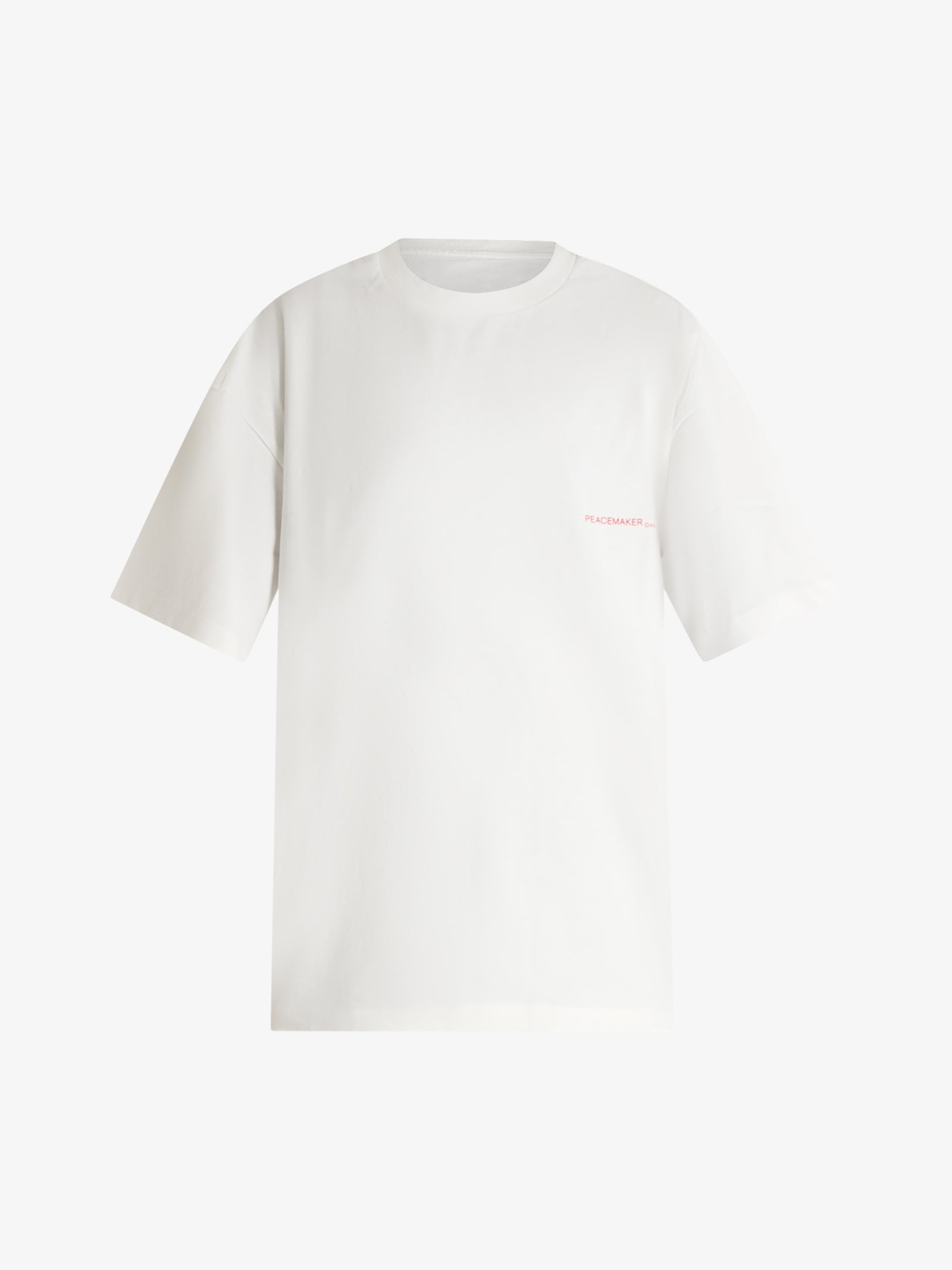 OAMC PEACEMAKER oversize tee keys print t-shirt white man