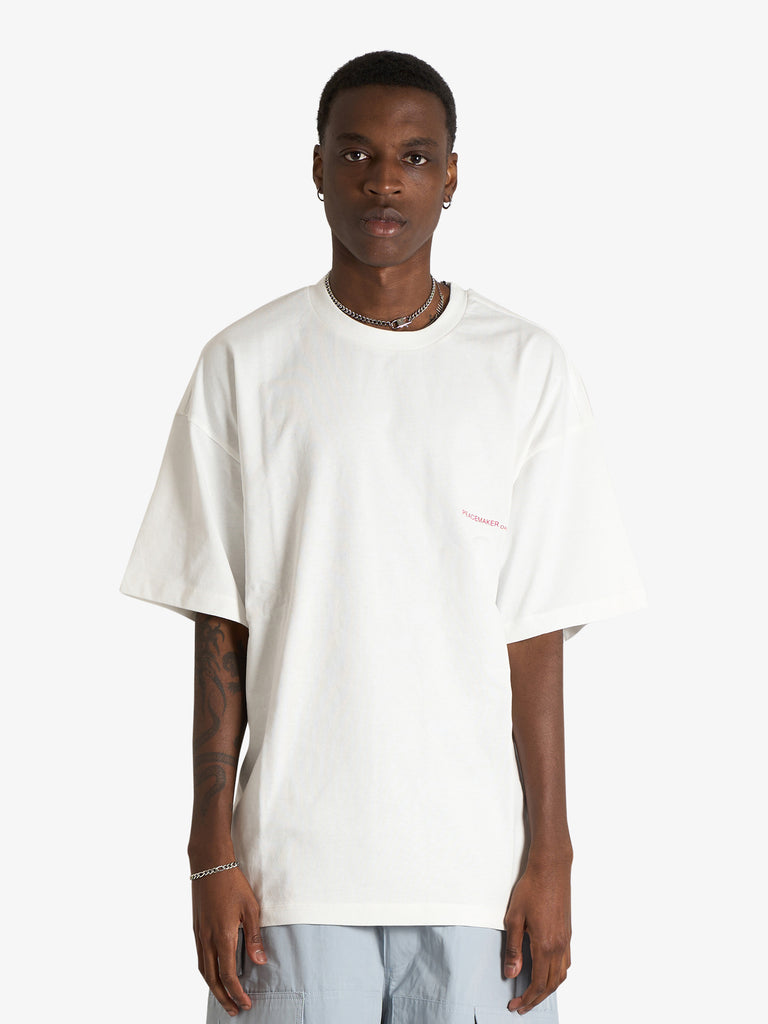 OAMC PEACEMAKER t-shirt regular tee stencil print man white