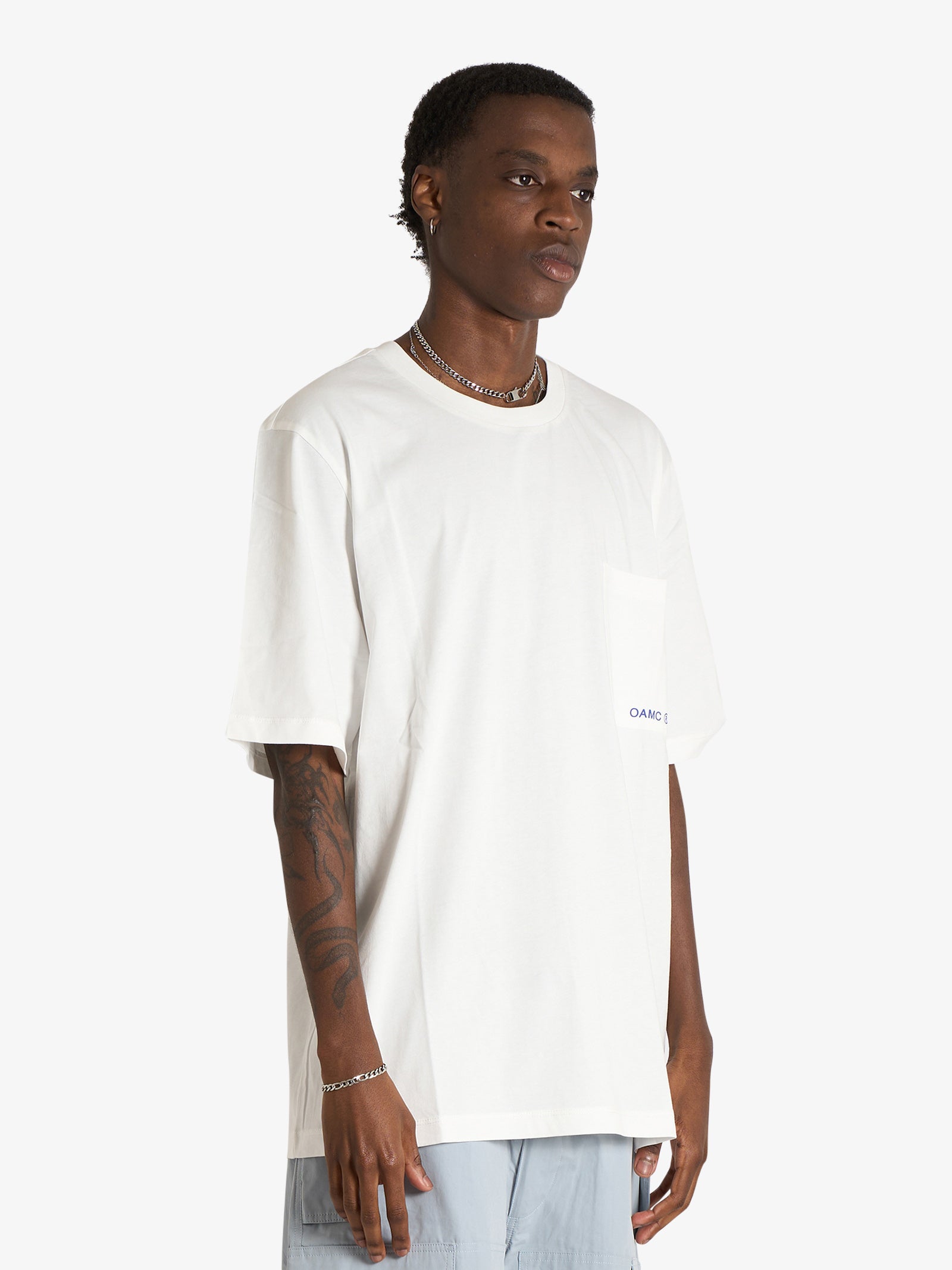 OAMC PEACEMAKER oversize tee keys print t-shirt white man