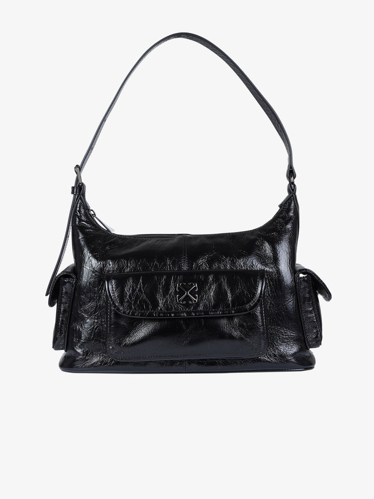 OFF-WHITE women's shoulder bag dumbo.b leather black
