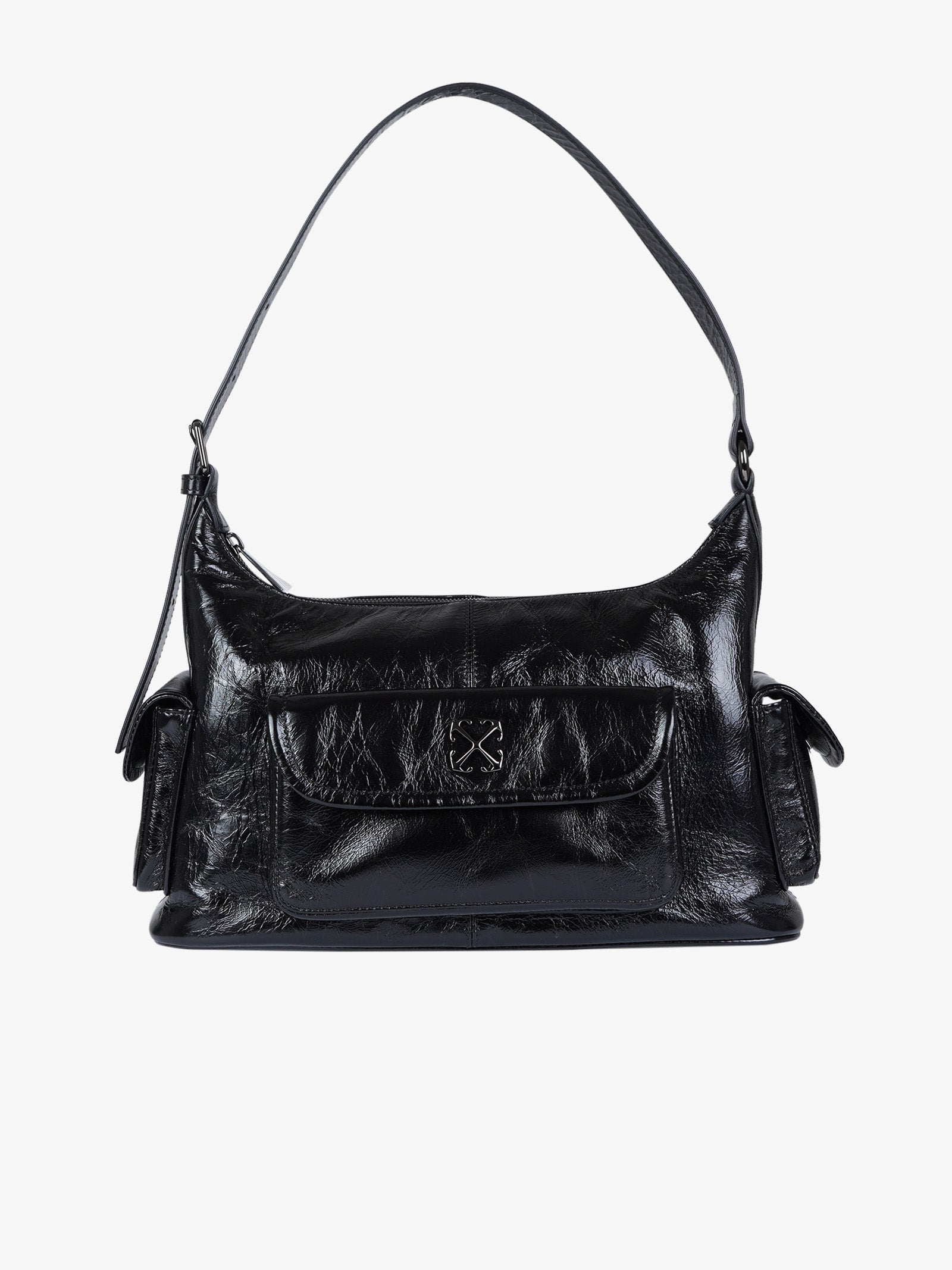 OFF-WHITE women's shoulder bag dumbo.b leather black