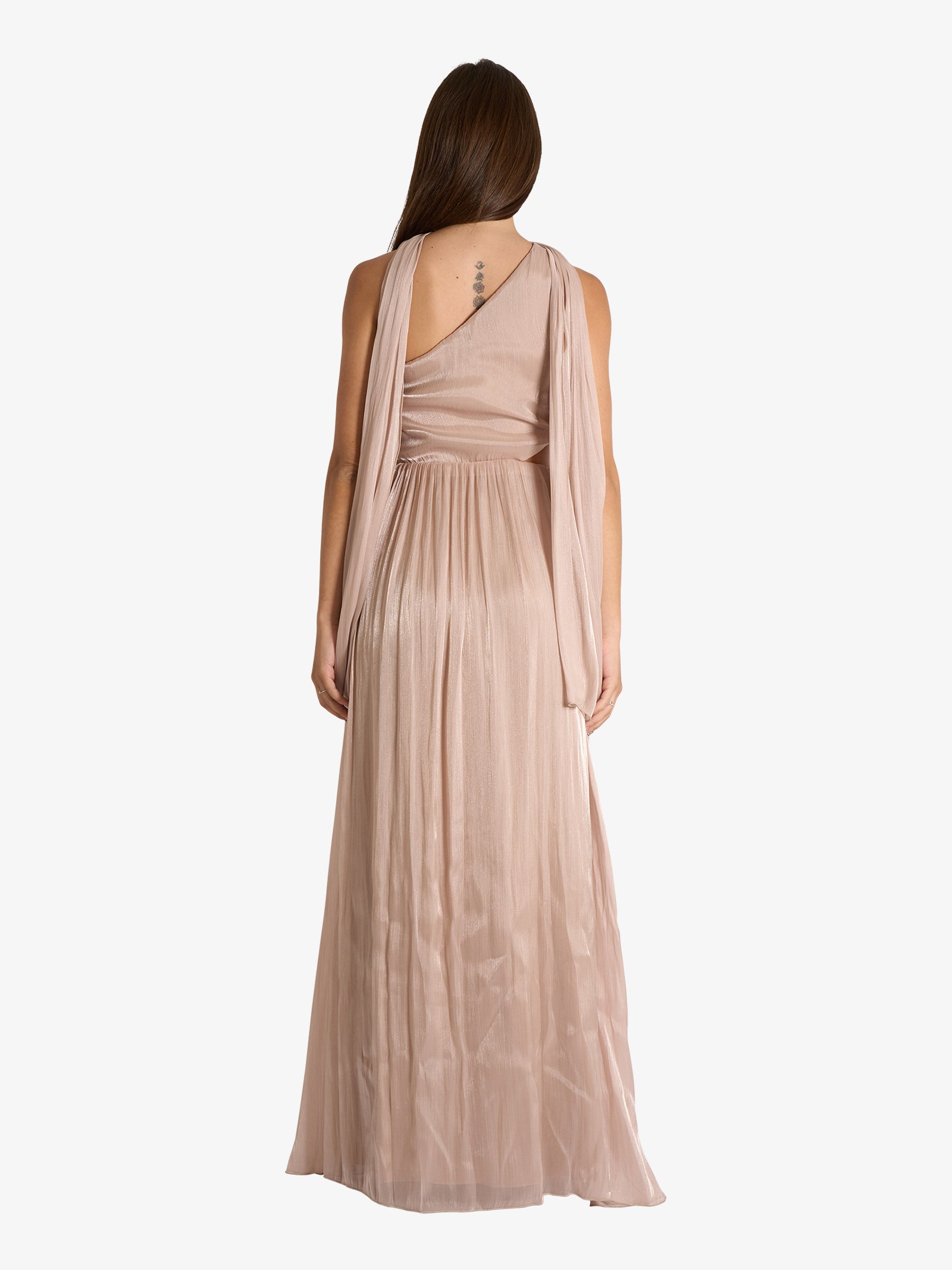 loft beige dress Loft Poplin Ruffle Off The Shoulder Maxi Pocket Dress Size Medium Chai Latte Women's