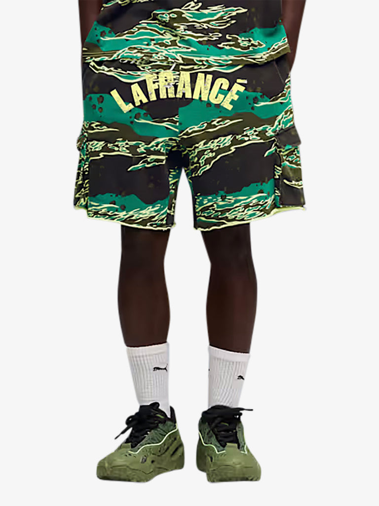 PUMA lafrancé supply terry basketball shorts green