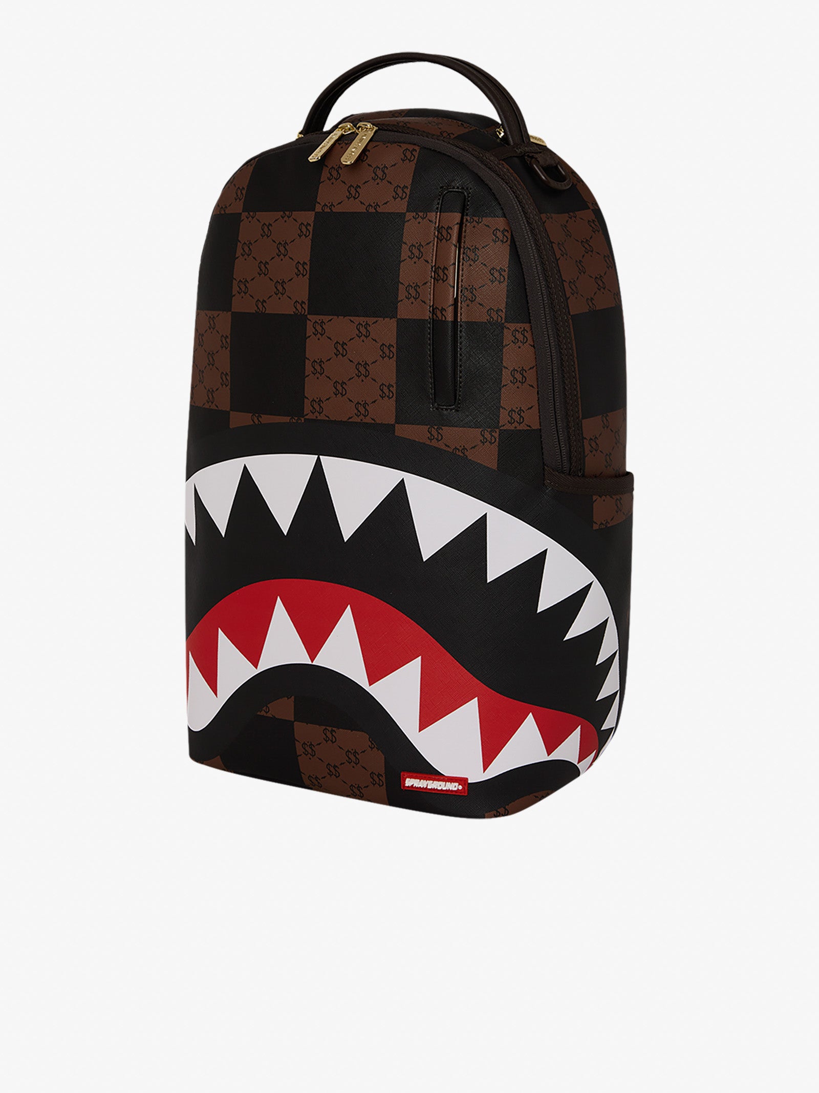 SPRAYGROUND enlarged backpack check paris dlxsv 910b6263nsz brown pvc