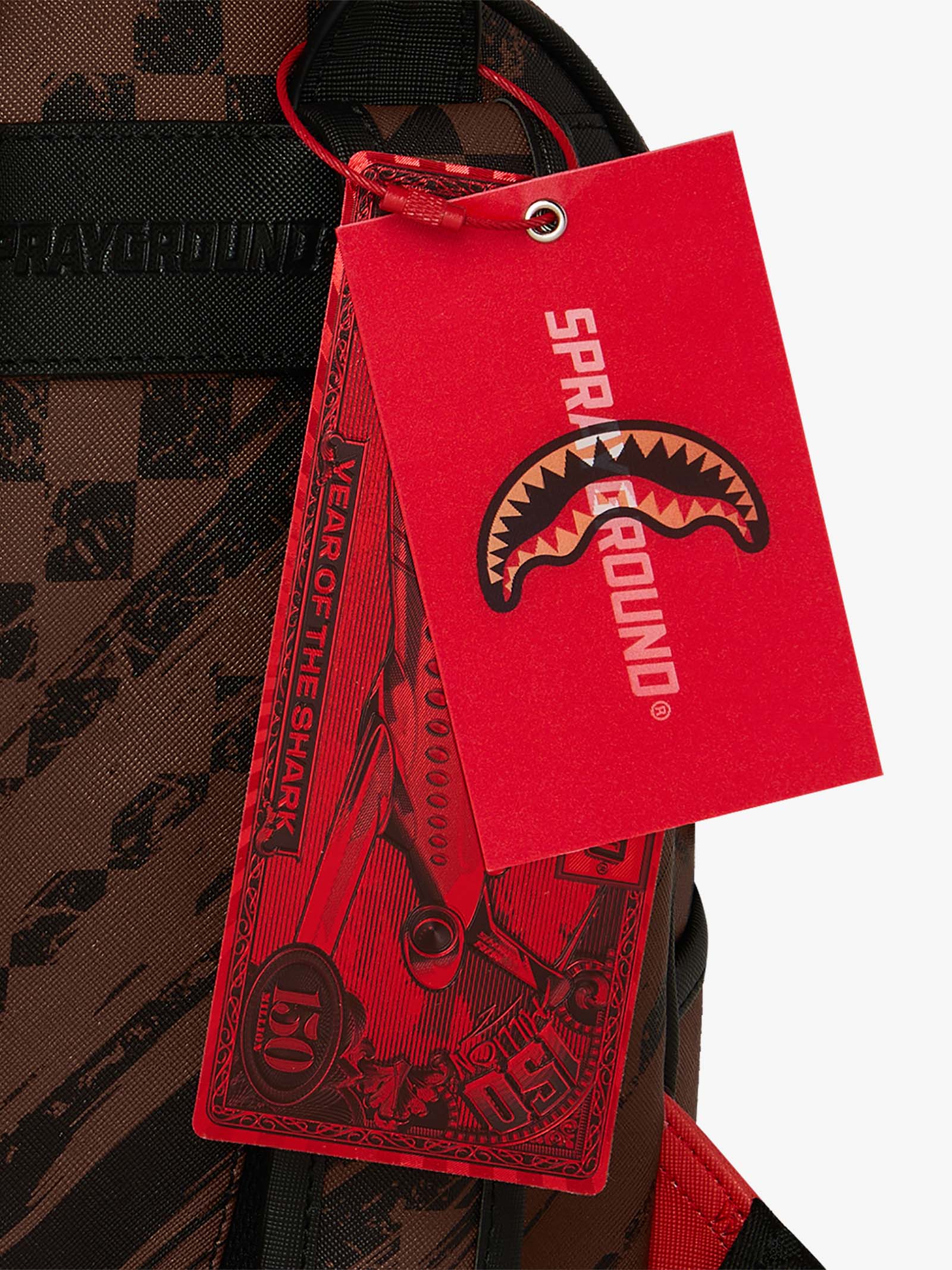 SPRAYGROUND smeared grunge savage backpack 910b8964nsz brown pvc