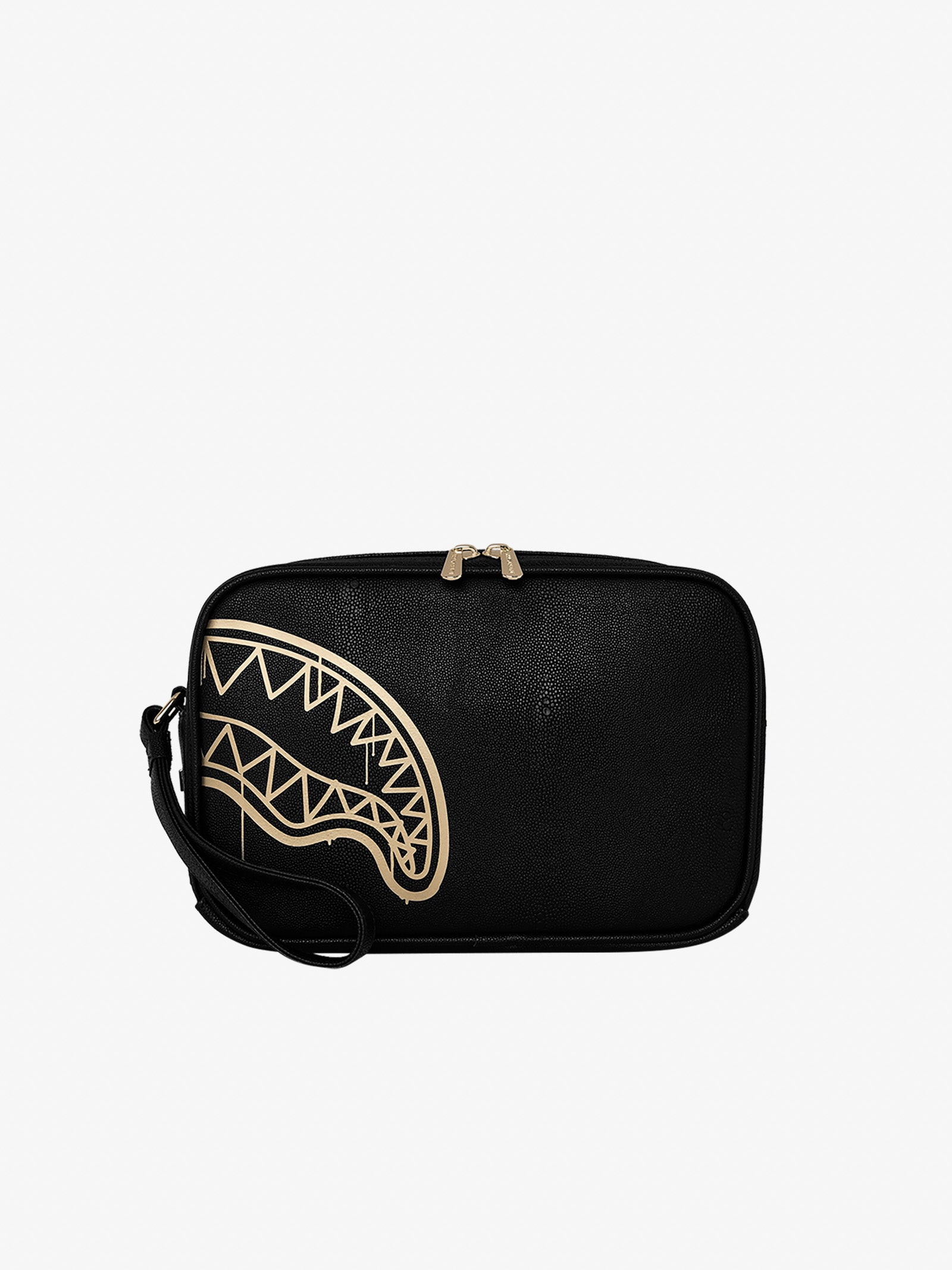 SPRAYGROUND gold brick lux clutch bag toletry brick 910b9043nsz