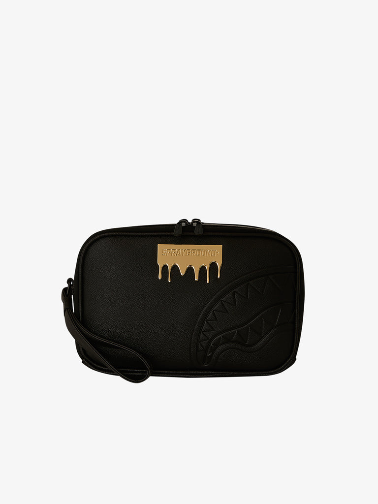 【SPRAYGROUND】【ラスト1点】4AMショルダーバッグ 新品 未使用 SPRAYGROUND gold brick lux clutch bag toletry brick 910b9043nsz
