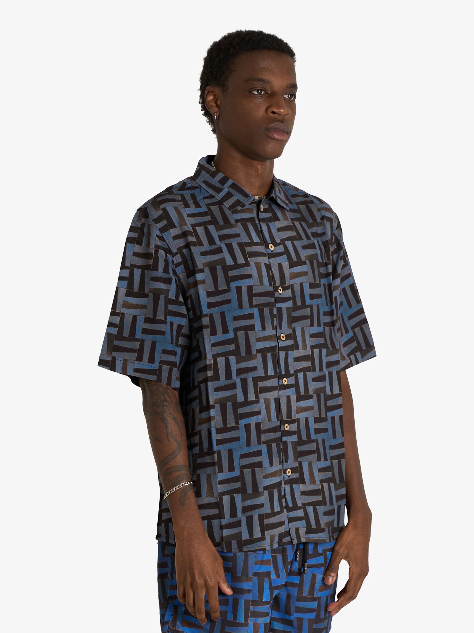 OAMC PEACEMAKER boxy ss men's multicolor shirt