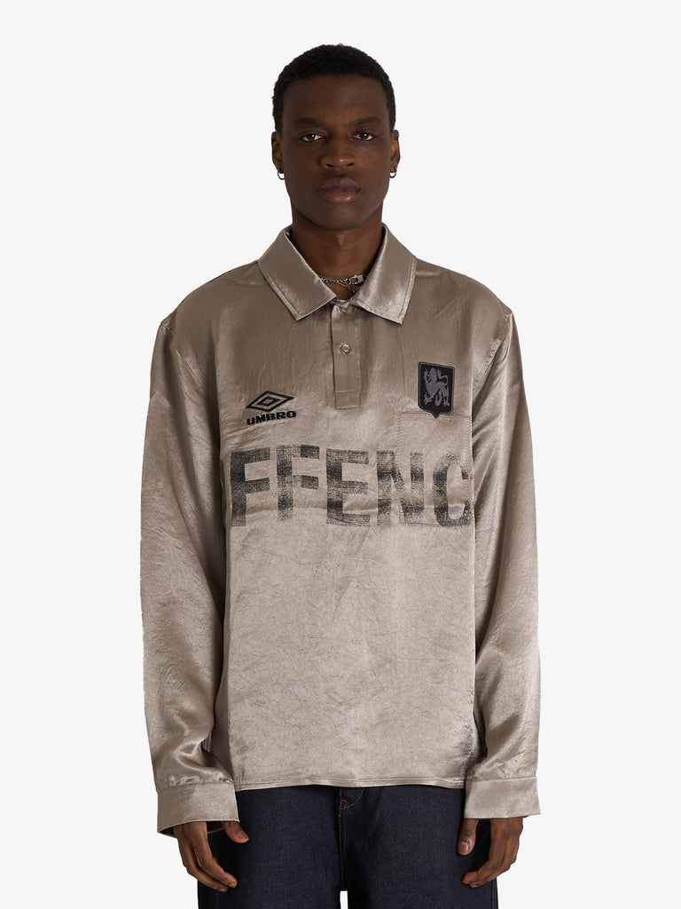 UMBRO silver men's satin enfield shirt