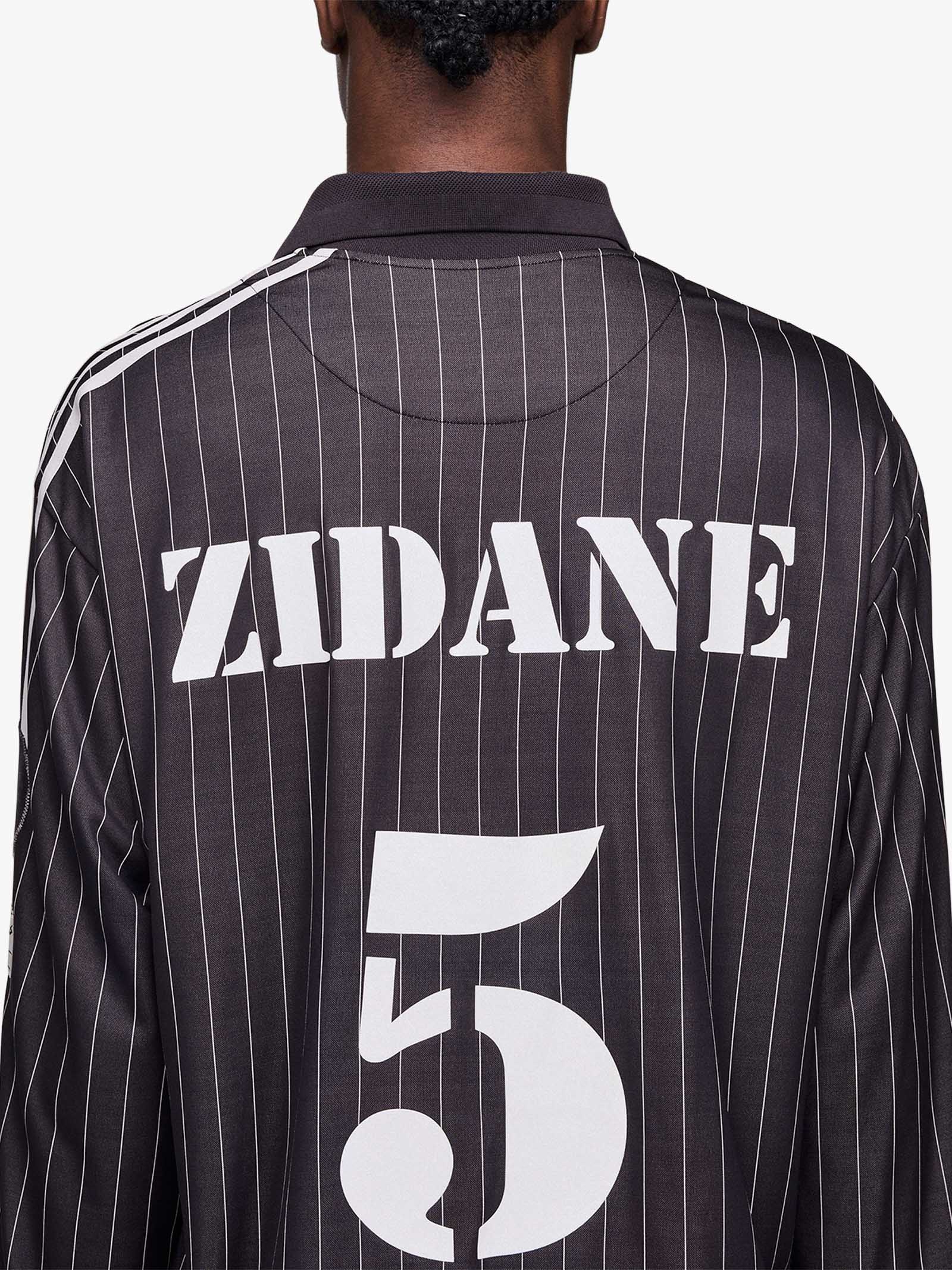 Y-3 zinedine zidane black long sleeve soccer jersey