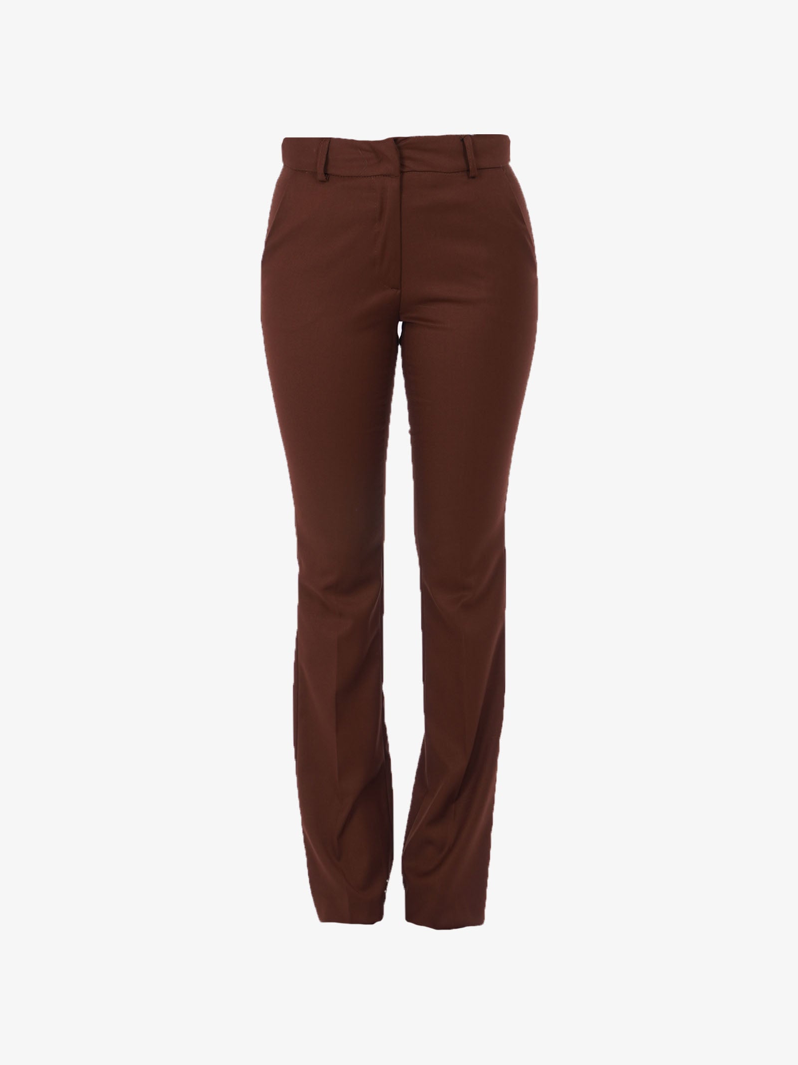 JE SUIS LE FLEUR Pantalone flared donna marrone