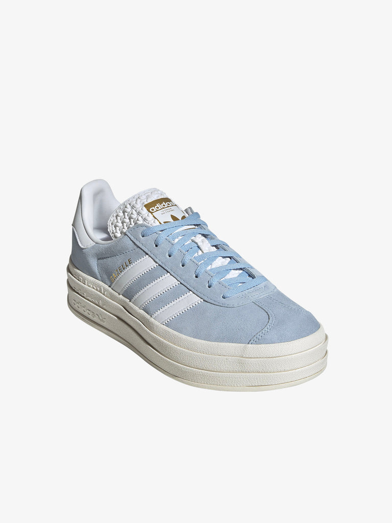 ADIDAS Sneakers Gazelle Bold ID6991 donna in pelle azzurro/bianco