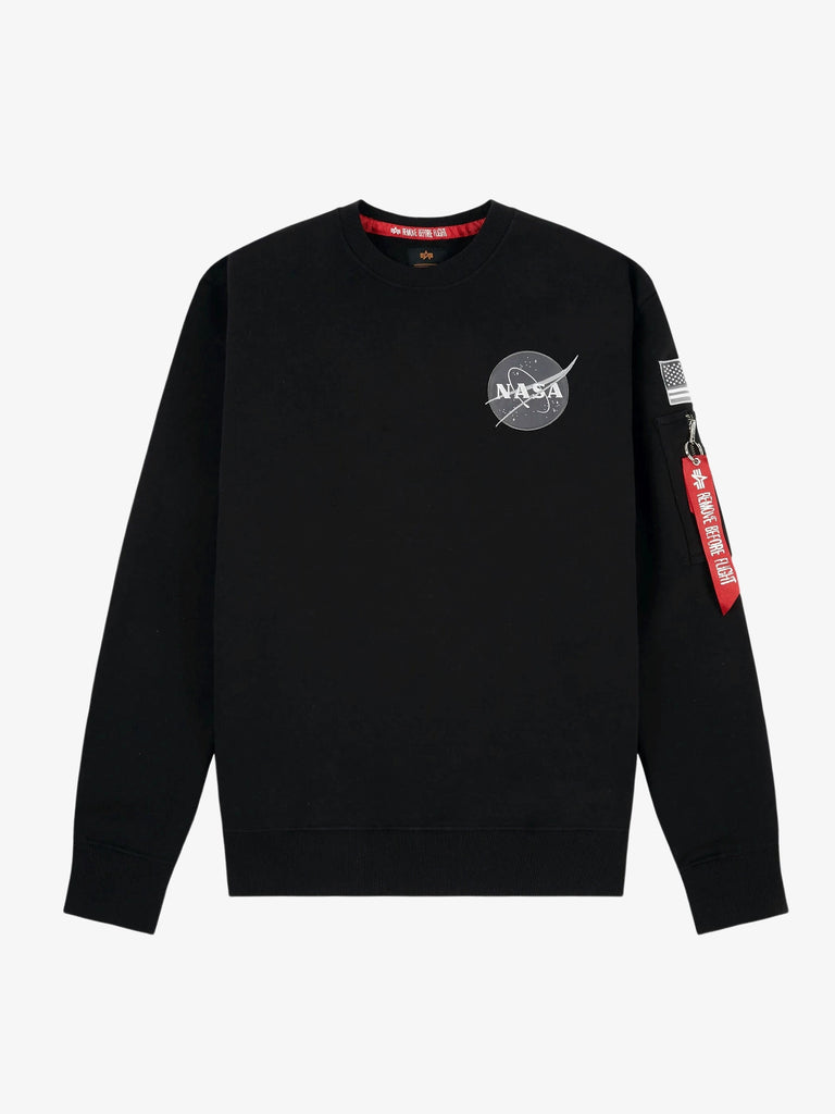 ALPHA INDUSTRIES Space Shuttle black men\'s sweatshirt