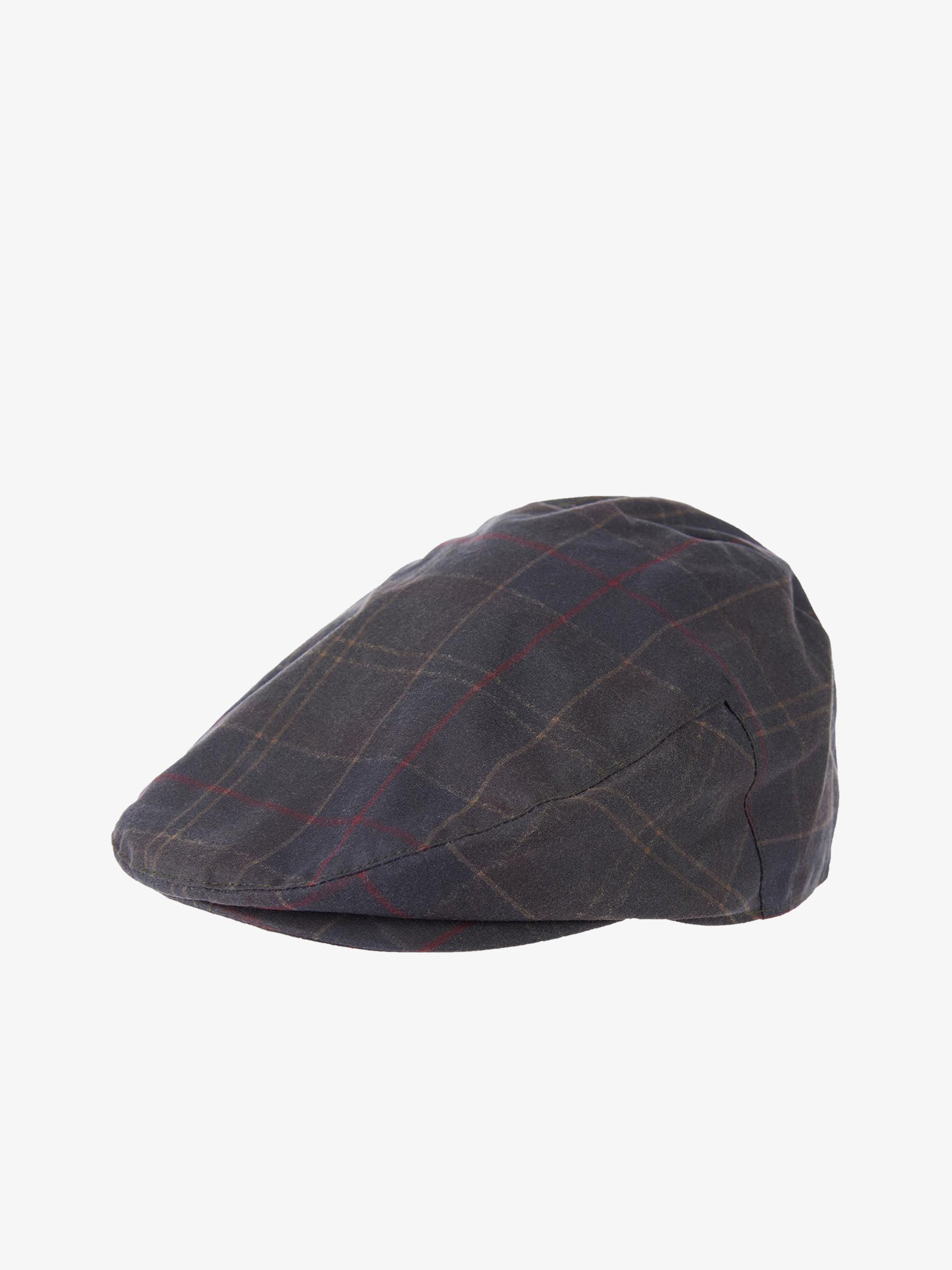 BARBOUR Cappellino cerato Tartan uomo in cotone