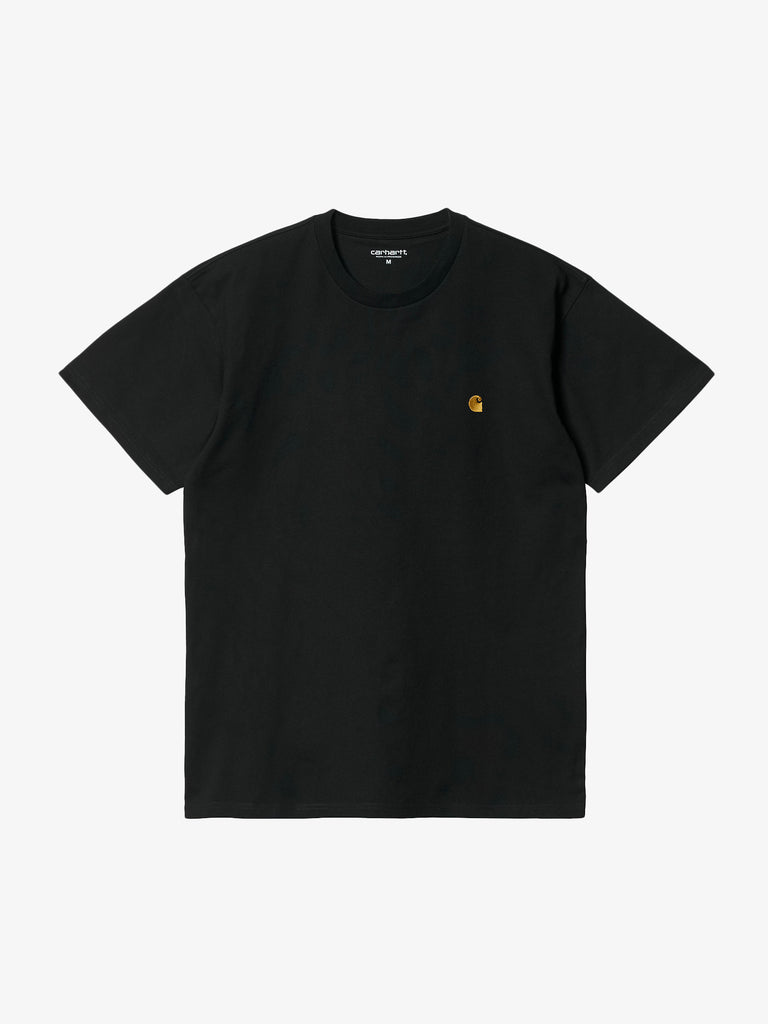 CARHARTT WIP T-Shirt S/S Chase I026391_00F_XX uomo in cotone nero