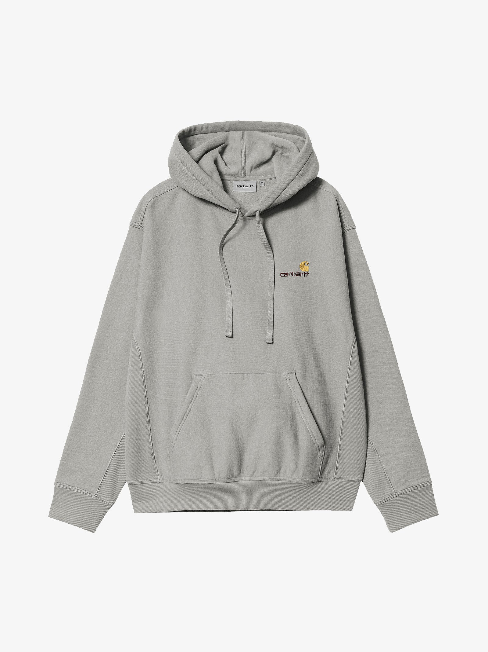 CARHARTT WIP Felpa con cappuccio American Script Sweat uomo grigia