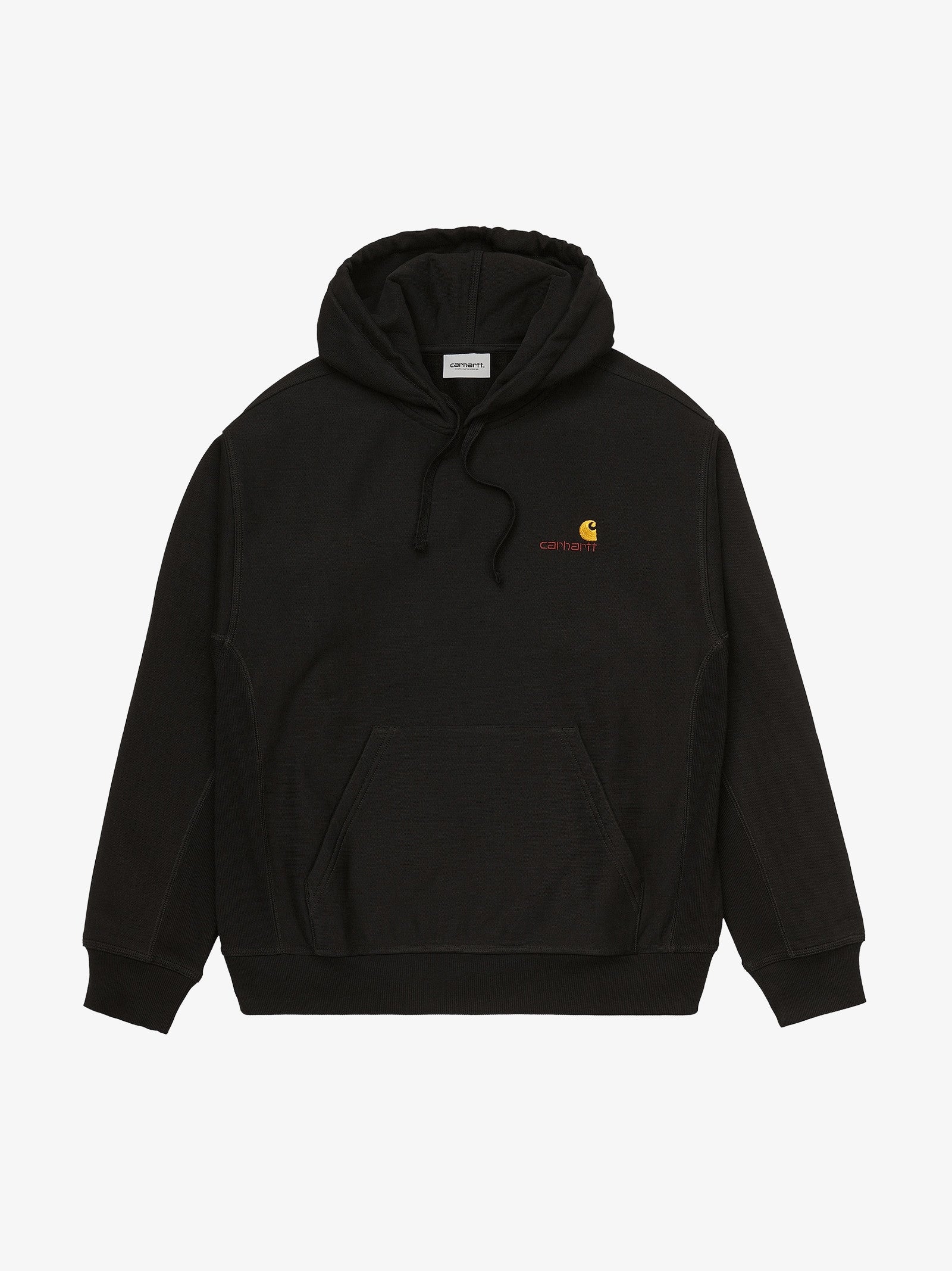 CARHARTT WIP Felpa con cappuccio American Script Sweat uomo nera