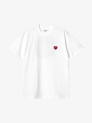 CARHARTT WIP T-Shirt S/S Double Heart I032155_02_XX uomo bianca