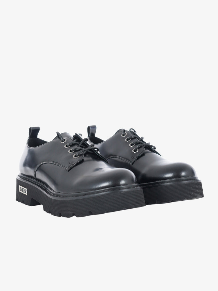 CULT Men's Leather Shoes clm353300 Slash Black Autumn Winter