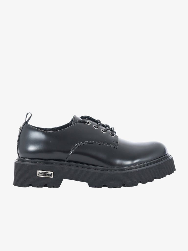 Slash 3724 Low M men's black leather lace-up shoes