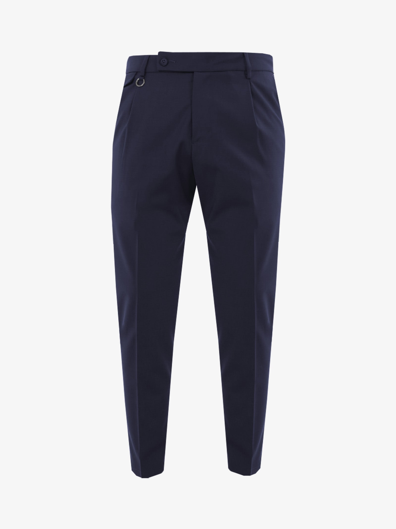 GOLDEN CRAFT Pantalone Charles in lana uomo blu scuro