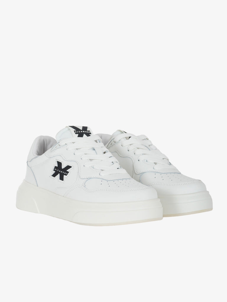 JOHN RICHMOND Sneakers Action 20017/CPA uomo in pelle bianco