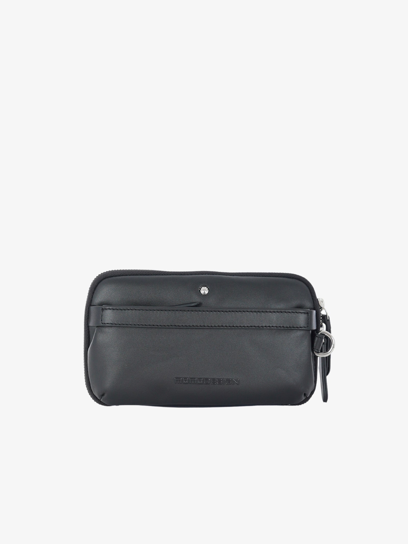 MOMO DESIGN Pochette MO-22BC uomo in saffiano nero