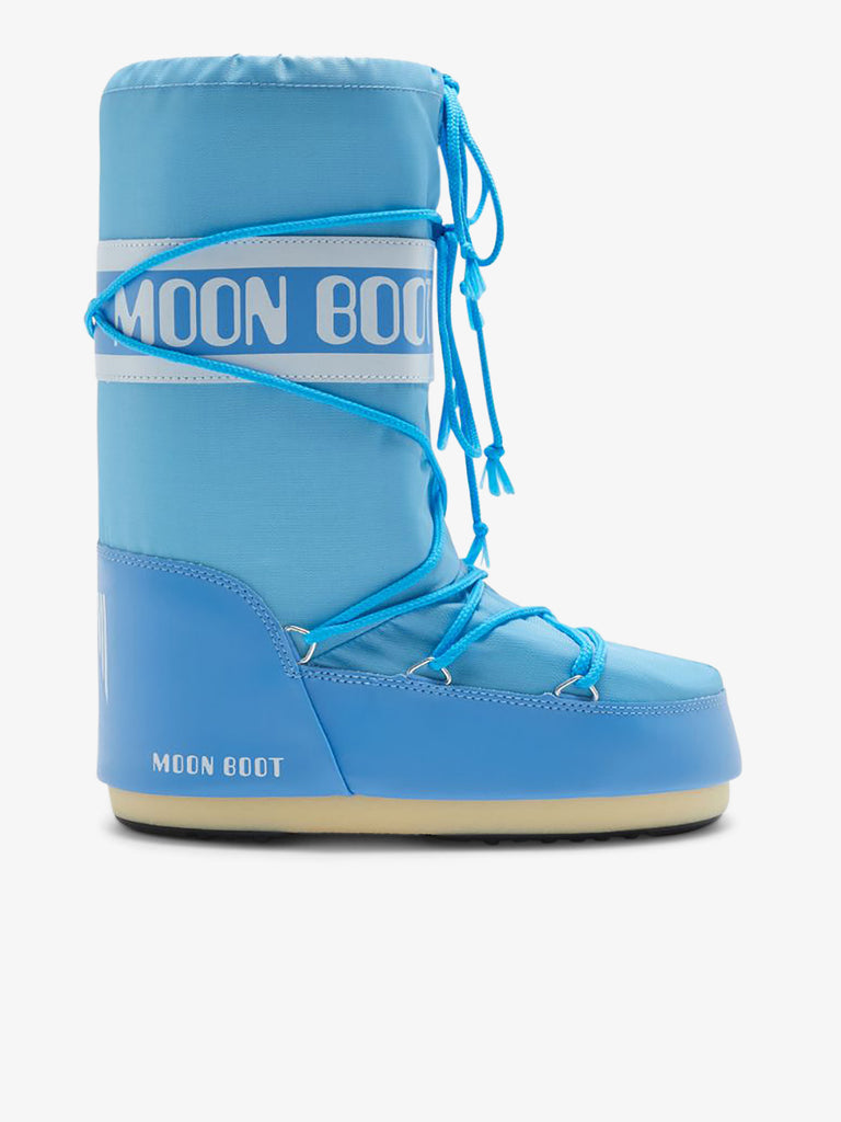 MOON BOOT Stivali Icon donna in nylon 088 blu alaska