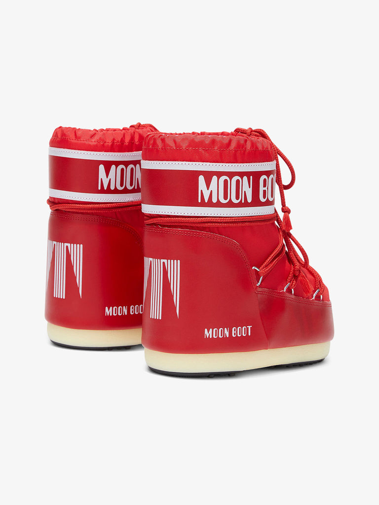 MOON BOOT Stivaletti Icon Low unisex in nylon 009 rosso