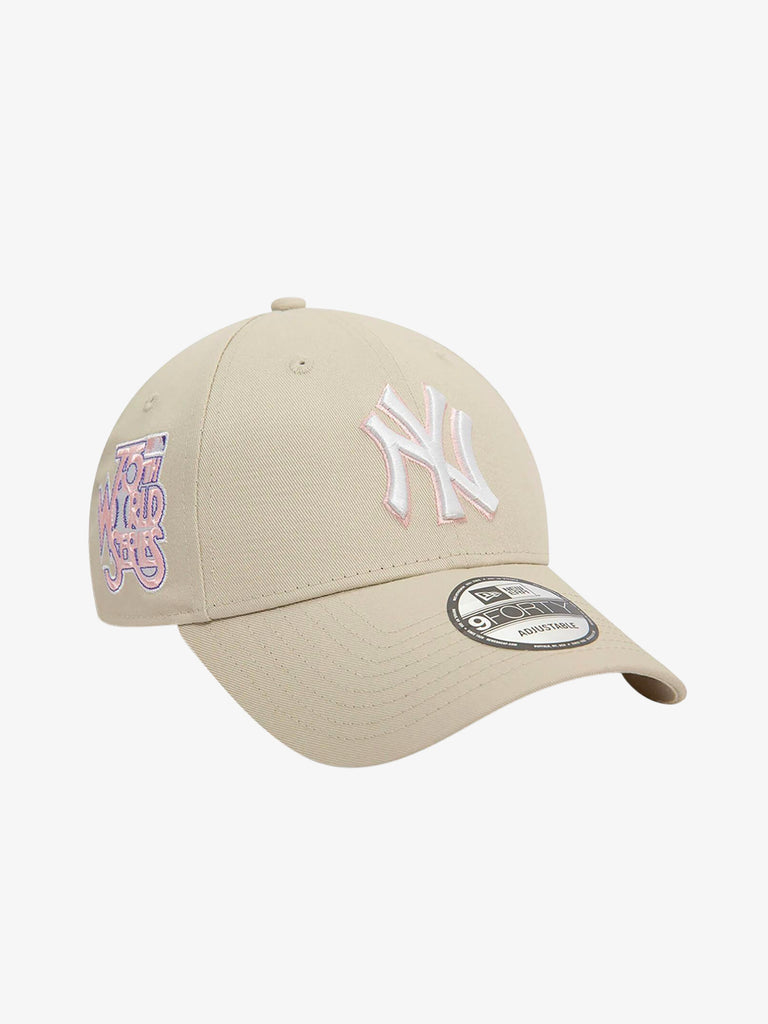NEW ERA Cappello 9FORTY New York Yankees World Series Patch uomo beige
