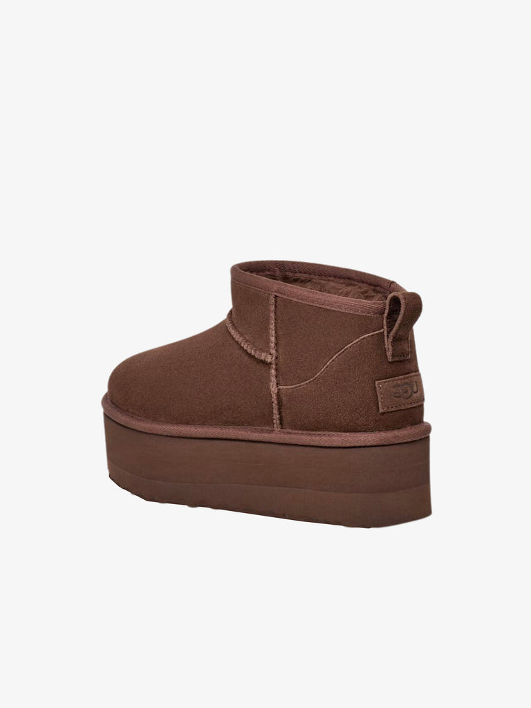 Ugg Stivali Con Plateau Classic Ultra Mini 1135092 Donna Marrone Scuro Faraone 2041