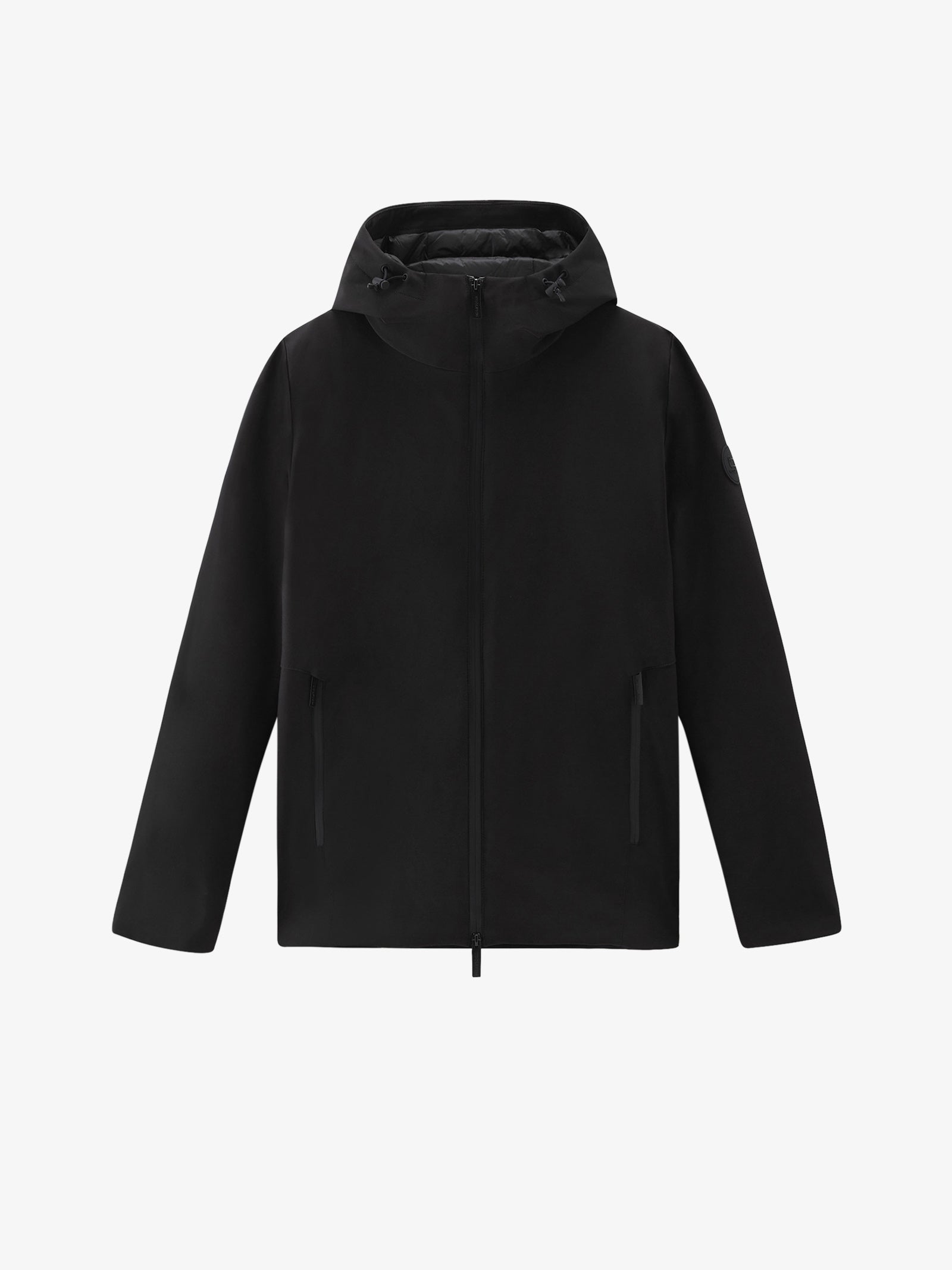 WOOLRICH Giubbotto Pacific in tech softshell uomo nero