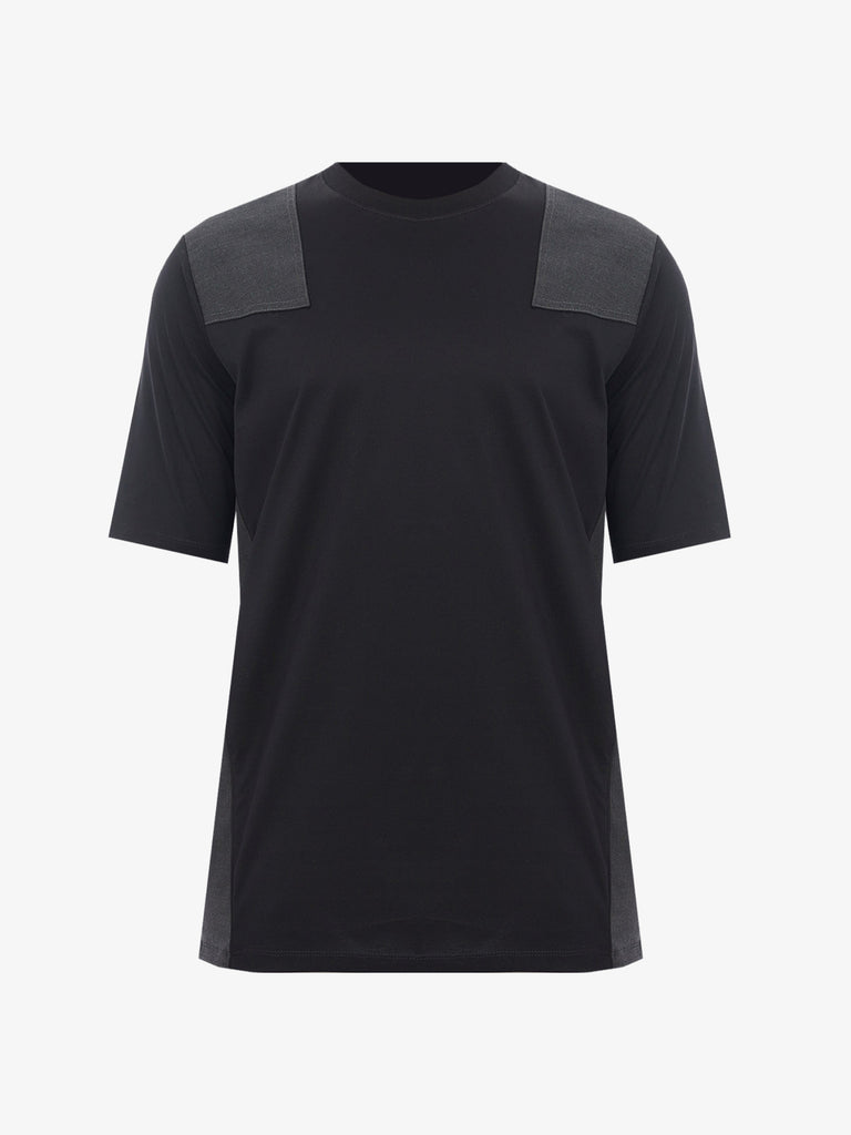 YES LONDON T-shirt XM4059 uomo in cotone nero