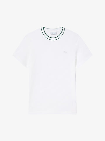 LACOSTE T-shirt TH8174 uomo cotone bianco