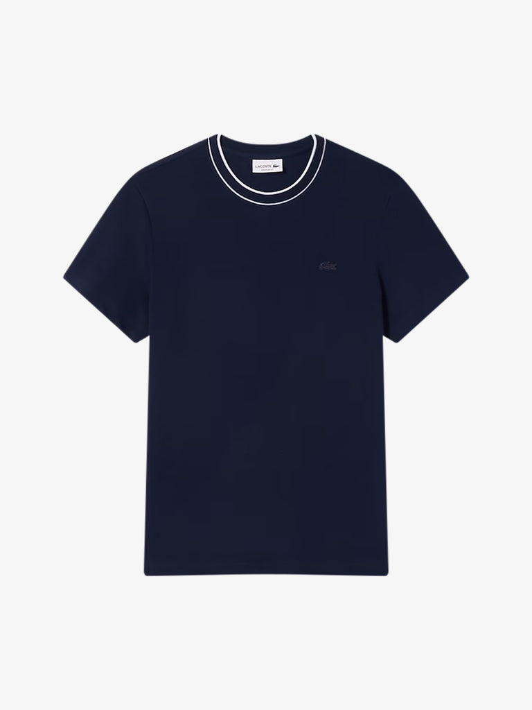 LACOSTE T-shirt TH8174 uomo cotone blu
