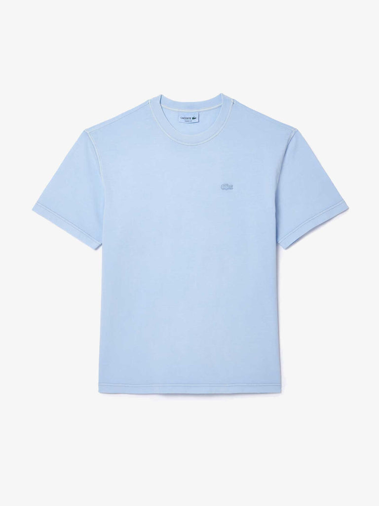 LACOSTE T-shirt TH8312 uomo cotone blu