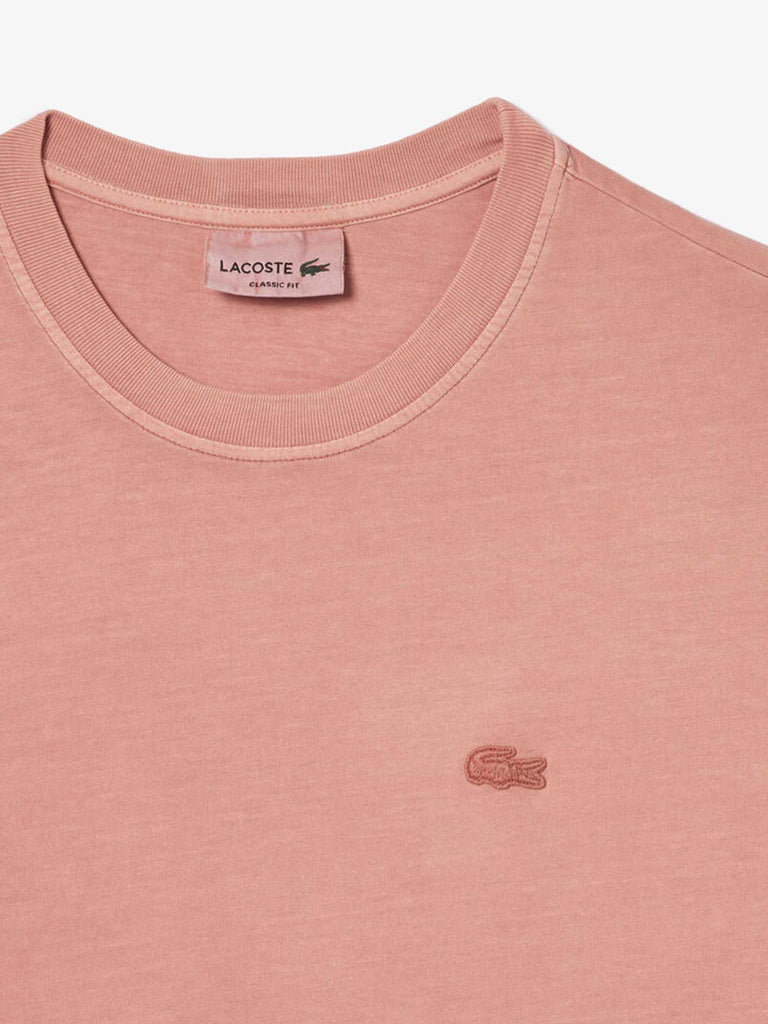 LACOSTE T-shirt TH8312 uomo cotone rosa