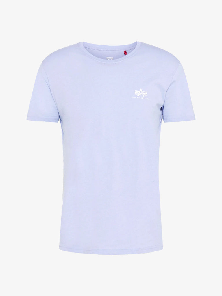 ALPHA INDUSTRIES T-shirt Basic T Small logo uomo azzurra Faraone.