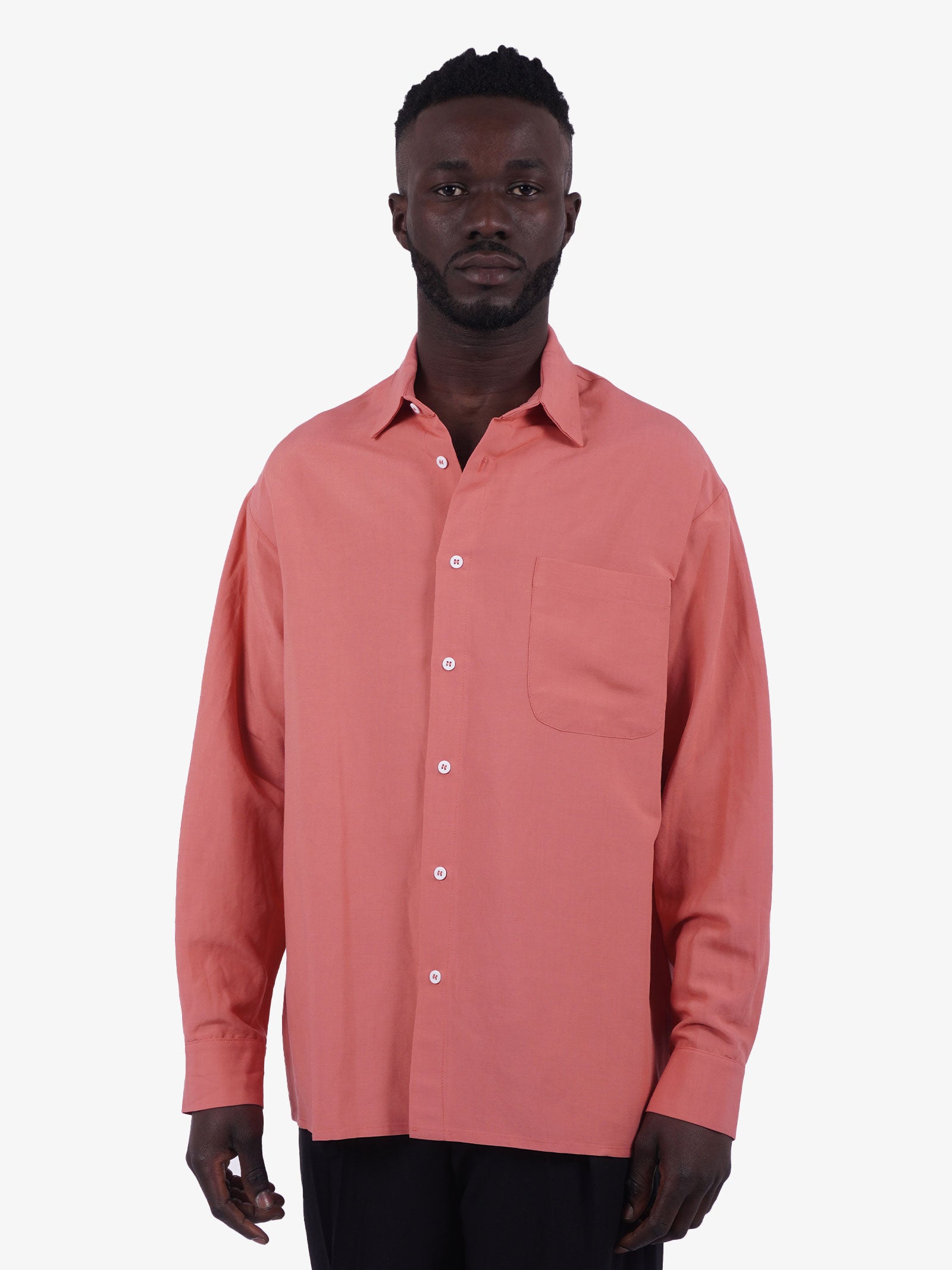 C93 Camicia uomo rosa