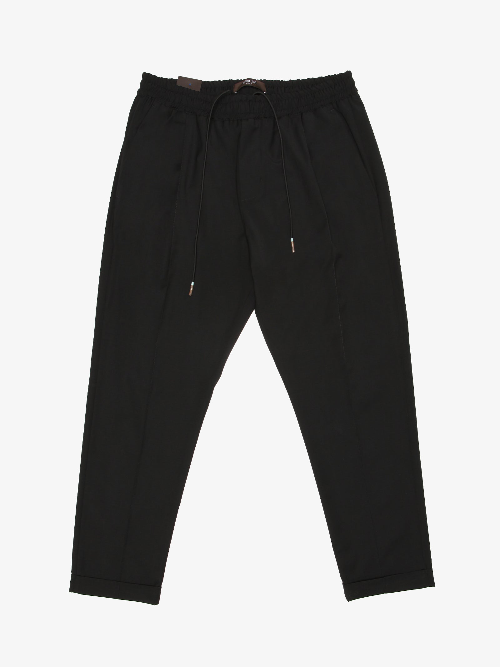 GOLDEN CRAFT Pantalone in fresco lana uomo nero