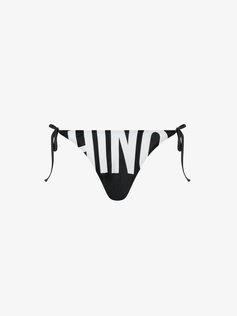 MOSCHINO UNDERBEAR Slip bikini donna nero maxi logo Faraone.